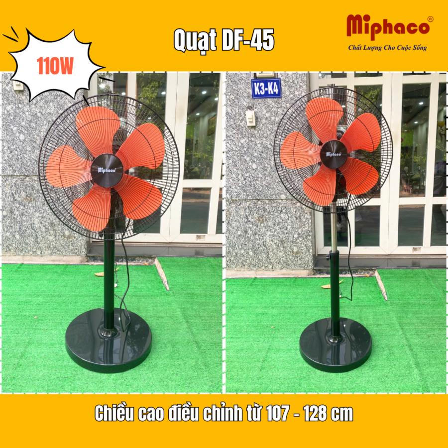 Quạt Đứng Bán Công Nghiệp DF-45 Miphaco 110W - Hình ảnh 4