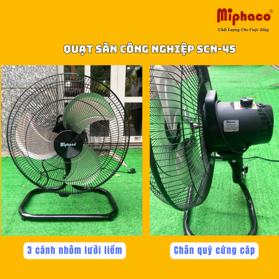Quạt Sàn Công Nghiệp SCN-45 Miphaco - Hình ảnh 3