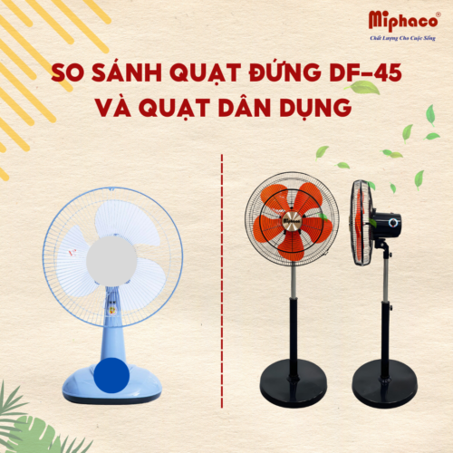 Quạt đứng bán công nghiệp DF-45 và quạt dân dụng