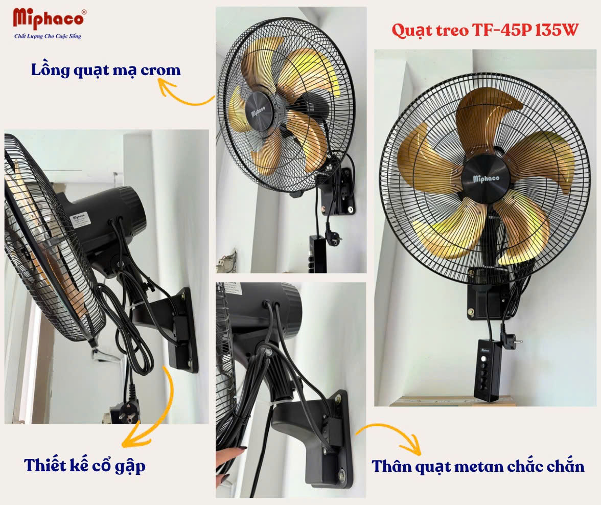 Quạt treo TF-45P (Premium) Miphaco 135W - Hình ảnh 3